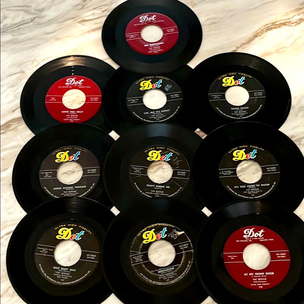 10 Pat Boone 45’s